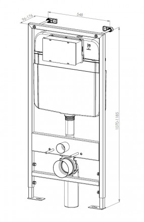 D&amp;K DI8055119 Инсталляция для подвесного унитаза