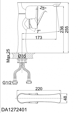 D&amp;K Rhein Reisling DA1272401 Смеситель для кухни