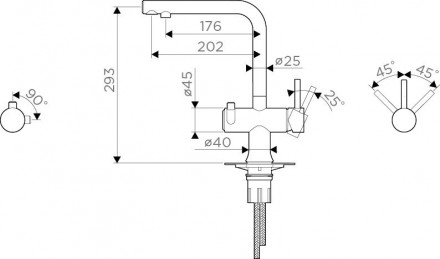 Omoikiri Hotaru-GM-WH 4994053 смеситель для кухни