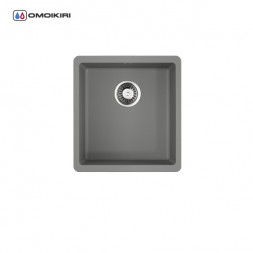 Omoikiri Kata 40-U-GR мойка 400x420 leningrad grey