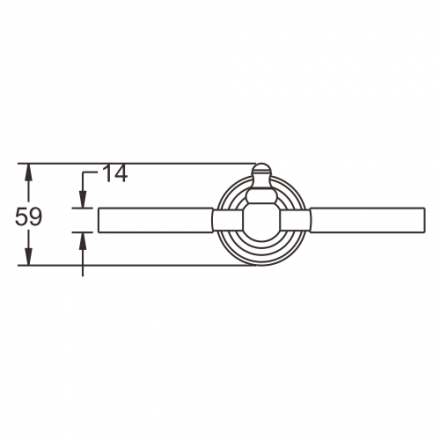Rose RG1122Q Два стакана с держателем бронза