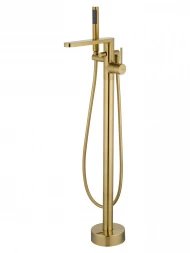 Wonzon &amp; Woghand Stick WW-88649901-BG Смеситель для ванны напольного монтажа темный графит
