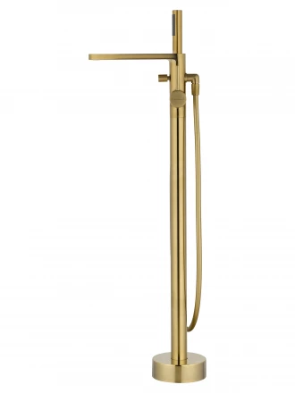 Wonzon &amp; Woghand Stick WW-88649901-BG Смеситель для ванны напольного монтажа темный графит