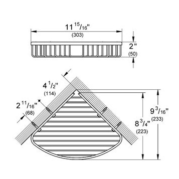 Grohe Baucosmopolitan 40663001 Полочка-решётка