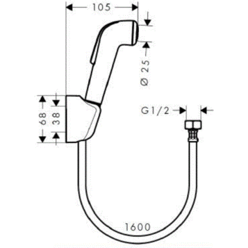 Hansgrohe 32127000 Набор гигиенического душа Croma