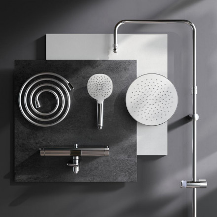 Am.pm F0770A500 Spirit 2.0 Душевая система ShowerSpot с термостатом