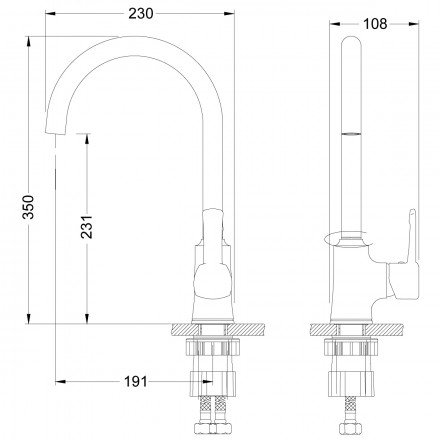 Lemark Evitta LM0505C смеситель для кухни