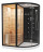Ceruttispa LUGANO Nero-L Black Комбинированная сауна 180x110