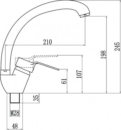 Fmark FM4163 смеситель для кухонной мойки