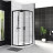 Belbagno UNO-195-P-2-90-C-NERO душевой угол стекло прозрачное