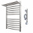 POINT Альфа PN05158SPE П11 500x800 полотенцесушитель электрический с полкой левый/правый, хром
