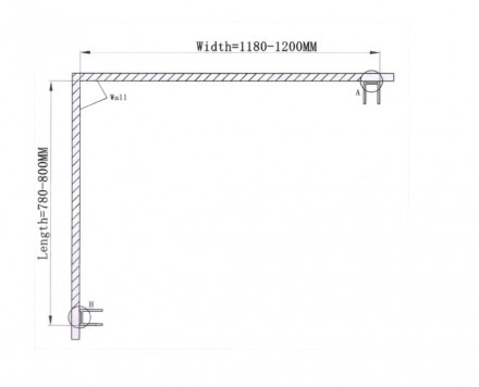 Cerutti Marbella 120B-L Душевой угол 120x80