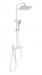 Wonzon &amp; Woghand Muse WW-B4132-A-MW Душевая система с техническим душем и термостатом белый матовый