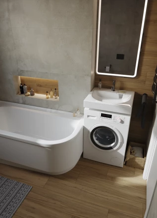 Sanita Luxe Galaxy 60 Умывальник на стиральную машину