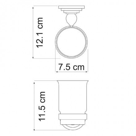 Wasserkraft Ammer К-7028 Подстаканник стеклянный
