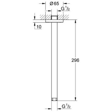 Grohe Rainshower 28497000 душевой кронштейн