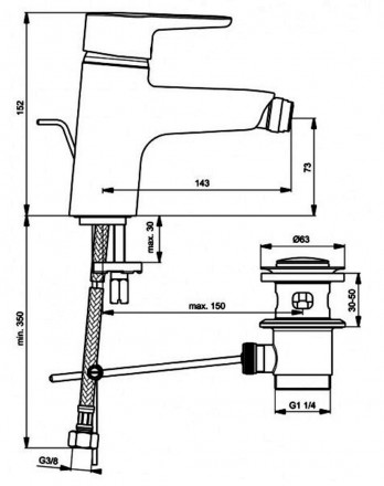 Ideal Standard Connect B9914AA Смеситель для раковины