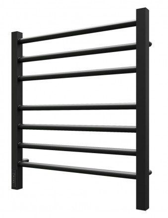 POINT PN70756B П7 Полотенцесушитель электрический 500x600 (диммер слева, черный)
