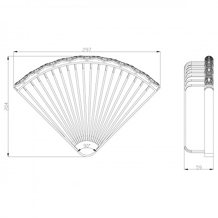 Lemark LM6681B Полка угловая