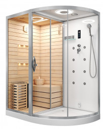 Ceruttispa LUGANO-L White Комбинированная сауна 180x110