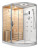 Ceruttispa LUGANO-L White Комбинированная сауна 180x110