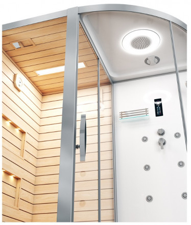 Ceruttispa LUGANO-L White Комбинированная сауна 180x110