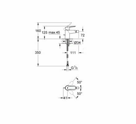 Grohe BauEdge 23332000 Смеситель для биде