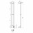 POINT Деметра PN12812 П3 Полотенцесушитель электрический 80x1200 (диммер справа, хром)