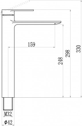 Savol S-601811GH смеситель для раковины высокий