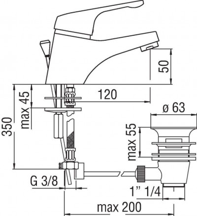 Nobili Hera HE24118-1CR смеситель для раковины