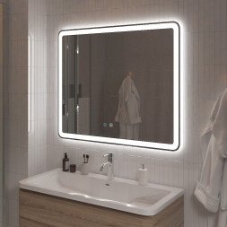 BelBagno SPC-MAR-1000-800-LED-TCH-SNDЗеркало голосовым управлением и подогревом