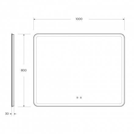 BelBagno SPC-MAR-1000-800-LED-TCH-SNDЗеркало голосовым управлением и подогревом