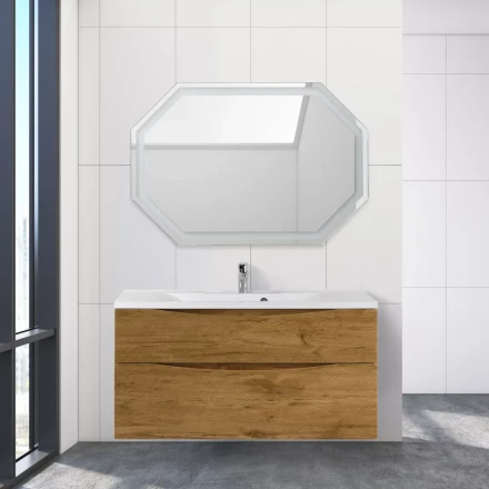 BelBagno KRAFT-1000-1C-SO-RT тумба c раковиной подвесная с одним ящиком и одной открытой полкой