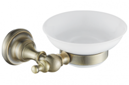 Rose RG1103Q Мыльница стеклянная бронза