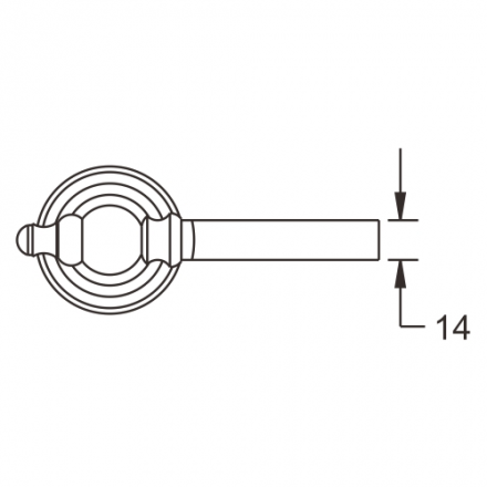 Rose RG1103Q Мыльница стеклянная бронза