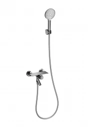 Wonzon &amp; Woghand Click WW-FE05L221-CR Смеситель для ванны с душем черный матовый