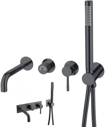 Boheme Uno 464-3-SGM Смеситель для ванны