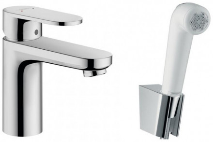 Hansgrohe Vernis Blend 71215000 смеситель для раковины с гигиеническим душем