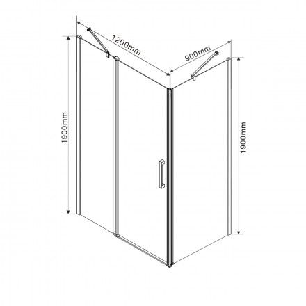 Vincea Orta VSR-1O9012CL душевой уголок