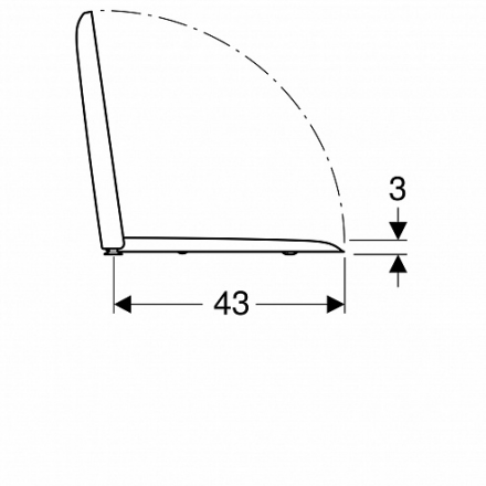 Geberit iCon Square 500.837.01.1 Сиденье с крышкой микролифт