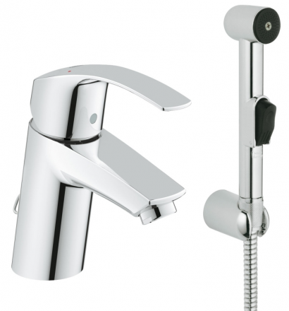 Grohe Eurosmart 23124002 смеситель для раковины с гигиеническим душем