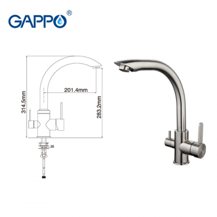 Gappo G4399 Смеситель для кухни