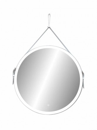 Континент Millenium White Led D 650 зеркало на ремне из натуральной кожи белого цвета