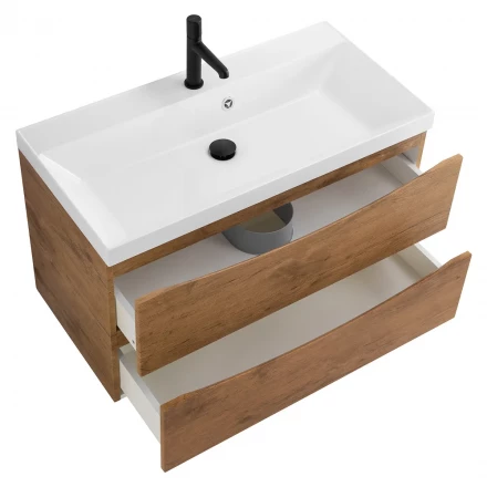 BelBagno MARINO-CER-600-2C-SO-WO-P тумба с раковиной подвесная