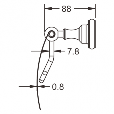 Rose RG1105Q Держатель для туалетной бумаги бронза