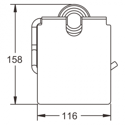 Rose RG1105Q Держатель для туалетной бумаги бронза