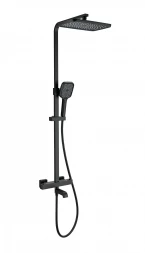 Wonzon &amp; Woghand Stay WW-B3026-T1-MB Душевая система с термостатом черный матовый