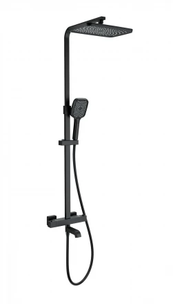 Wonzon &amp; Woghand Stay WW-B3026-T1-MB Душевая система с термостатом черный матовый
