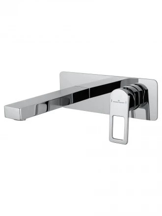 Wonzon &amp; Woghand Frame WW-88869010-CR Смеситель для раковины встраиваемый черный матовый
