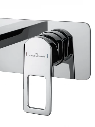 Wonzon &amp; Woghand Frame WW-88869010-CR Смеситель для раковины встраиваемый черный матовый